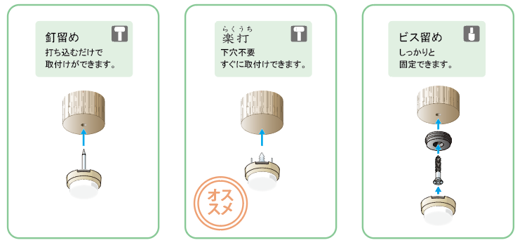木製プラパートの取り付け方