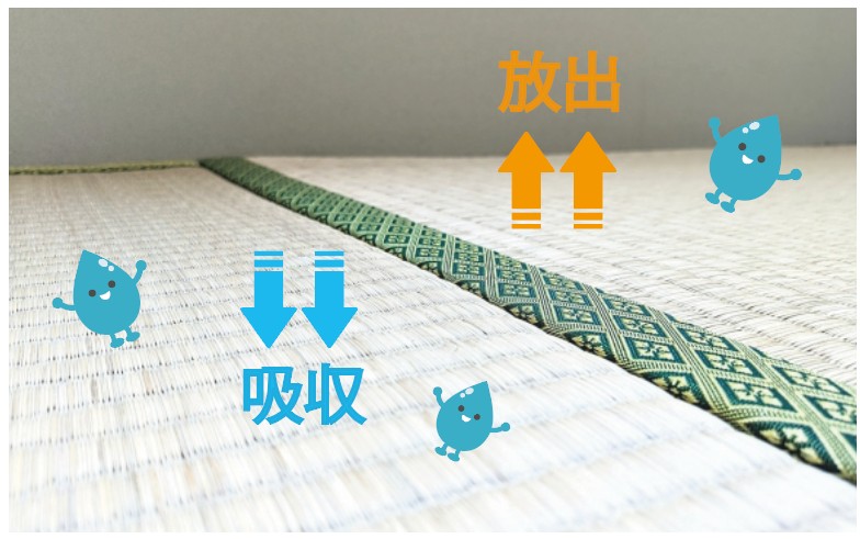 畳の水分調整